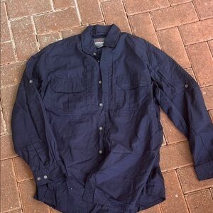 Woolrich Men's Dark Blue Shirt Jacket